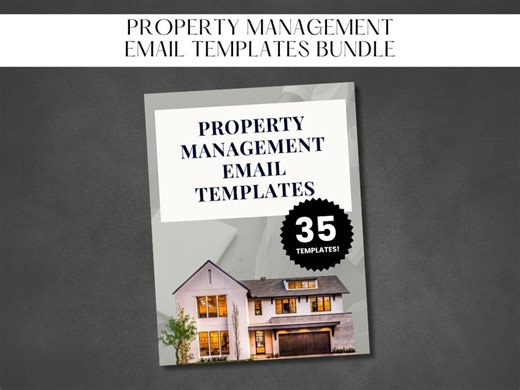 Property Management Email Template Bundle | Property Management | Real Estate Letters | Landlord Email | Tenant Welcome | Editable Template - Etsy