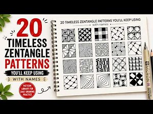 20 Timeless Zentangle Patterns You’ll Keep Using | With Names