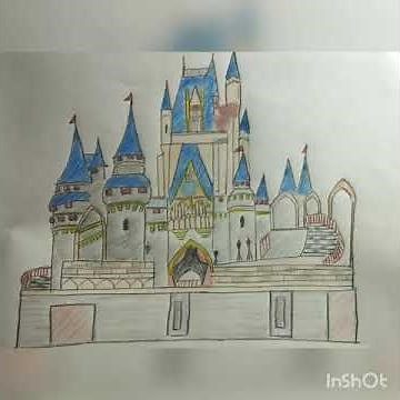 How to Draw the Disney Castle #Cinderella castle drawing