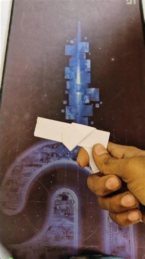 Easy Paper Gun That Really Works 🔫📄 | DIY Origami Paper Gun #Shorts