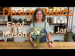 Make an Easy Mason Jar Flower Arrangement!