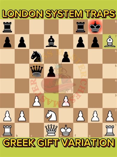 6.6K views · 232 reactions | TRAPS IN THE LONDON SYSTEM | GREEK GIFT VARIATION ♟️ #ChessMaster | Chess Master | Facebook