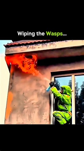 Knowledge Matrix on Instagram: "Wiping the wasps may look risky, but it’s actually a precise technique used by skilled handlers who understand every movement of the hive. Instead of swatting or running, they gently brush away the outer layer to calm the colony, reduce aggression, and safely manage the nest. It’s a mix of confidence, experience, and deep knowledge of insect behavior—proof that sometimes the smartest way to face danger is with control, not fear. 🐝✨ #WaspHandling #NatureSkills #Be