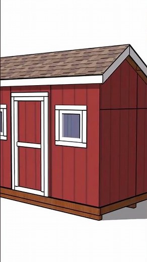 8x12 Saltbox Shed Plans #shed #shedplans #saltboxshed