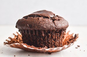 Double Chocolate Muffins • dessert for breakfast!