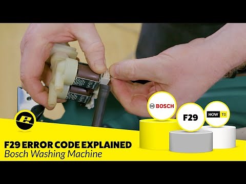 Bosch Washing Machine F29 Fault - No Water? (F29 Error Code Fixed!)