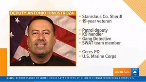 Sometimes we forget law enforcement officers are human too. When asked about Deputy Hinostroza's death, Sgt. Letra with the Stanislaus County Sheriff's Department told us: "We're getting ready to have another law enforcement funeral and they're difficult to attend. You go there to honor Tony...to honor his service, but it's just a hard thing to deal with." Here's another short clip of that interview and mor eon how Deputy Hinostroza served the community for almost two decades. #MorningBlend10 AB