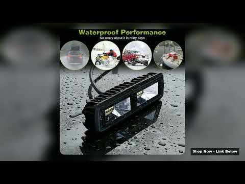Unboxing 12PCS Car Work Light 12V 48W 16LED Waterproof Motorcycle OffRoad Truck Spotlight Singlero
