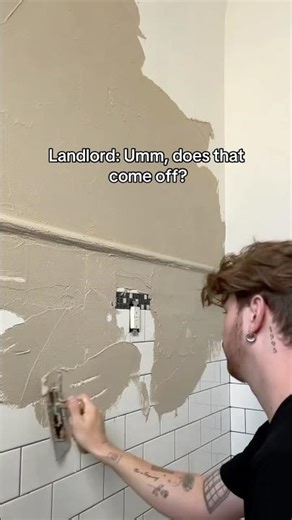 Plastering over Bathroom Tile 😱 *Insane Results*