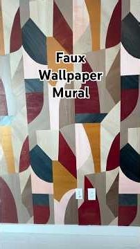 Faux Wallpaper Mural #art #painting #custom #wallpaper #mural