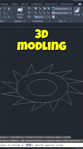 Easy AutoCAD 3D Modeling 🔥 #autocad