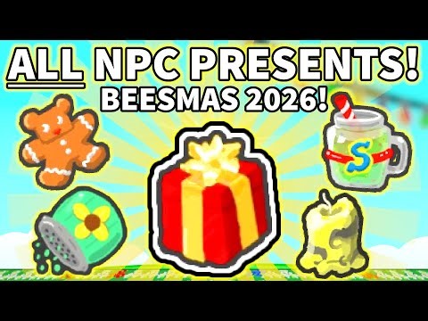 🎄🎁ALL NPC Presents Rewards in BEESMAS 2026!