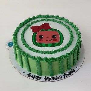 145K views · 275 reactions | Easiest Cocomelon Theme Cake Decorating Tutorial | Cocomelon Cake For Kids | Birthday Cake Design For Babies YouTube: https://youtu.be/DWYZ70WpWos | Cooking Fusion | Facebook