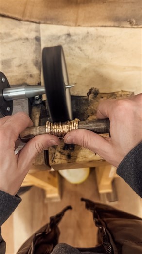 Going Golden • Handmade & Personalized Jewelry on Instagram: "I’m just doin my job 😜 #handmadejewelry #jewelrymakers #stackingrings #engravedrings"