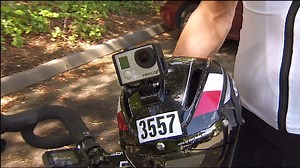Cyclist's helmet cam captures SUV hitting him and taking off