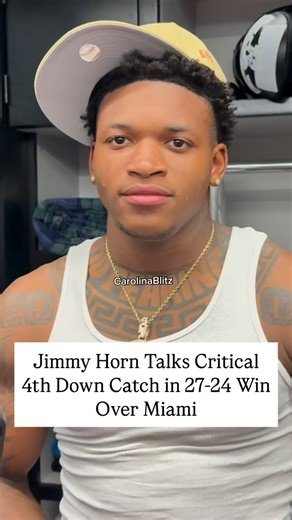 47K views · 6.9K reactions | Panthers’ rookie wide receiver Jimmy Horn takes us through critical 4th down catch late in 27-24 win over Miami. | Carolina Blitz | Facebook
