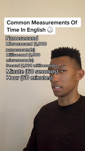 Understanding Common Measurements Of Time In English 🕒
