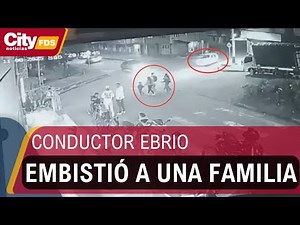 Conductor ebrio embistió a una familia completa en el barrio La Sierra | CityTv