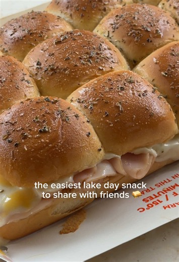 Hawaiian Roll Sandwiches for Lake Day - Easy Make-Ahead Snack