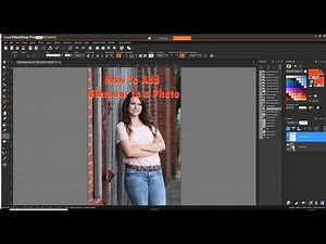 Paint Shop Pro Tutorial with subtitles. Adding Glamour