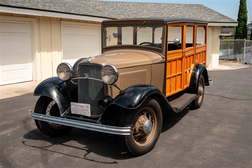 221 Flathead-Equipped 1932 Ford Model B Fordor Woodie Wagon Project
