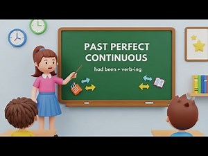 Past Perfect Continuous Tense for Kids | Easy English Grammar Cartoon Lesson | Had Been +Explad
