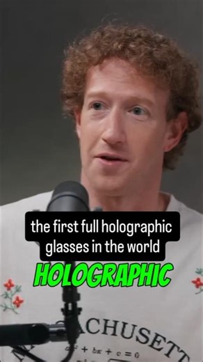 the first full holographic glasses in the world #markzukerburg