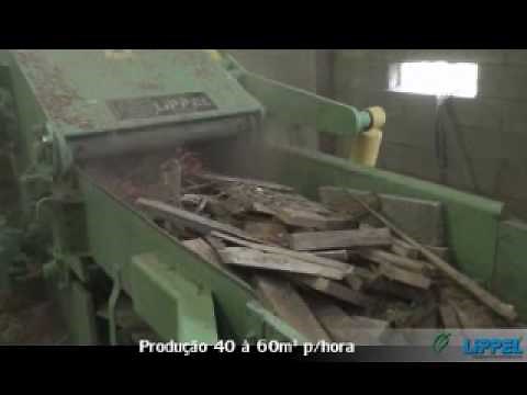 Picador de Cavaco Lippel PTL 240 X 600 - Reciclagem de Madeira com Pregos e Grampos