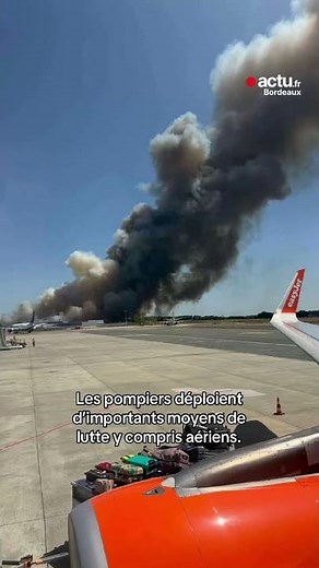 Fire: Bordeaux airport engulfed in flames
