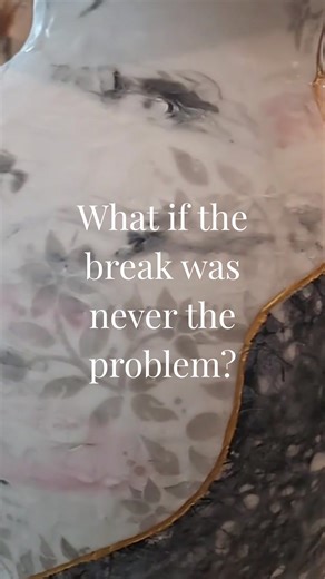 Karen Brown | Encaustic Artist | Workshops on Instagram: "The Encaustic Path is a series of reflective tools inspired by the art of encaustic painting and the philosophy of visible repair. This isn't about fixing yourself. It's about honouring what has shaped you. Comment GOLD if this speaks to you."