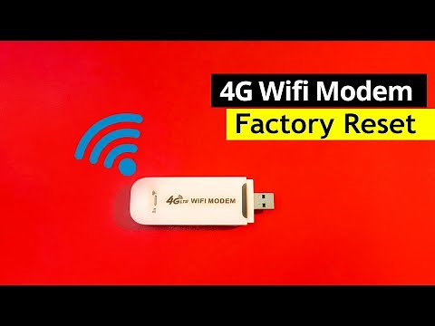 4G USB Wifi Modem Reset, 4G Lte Wifi USB Modem Factory Reset Solution