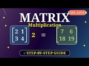 How to Square a Matrix | Easy Matrix Multiplication Tutorial for Beginners