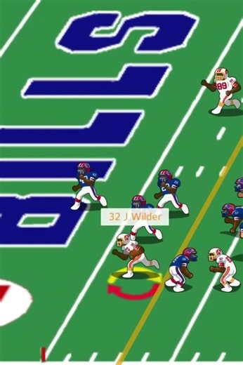 1985 Buccaneers vs Bills (highlight) James Wilder touchdown run.