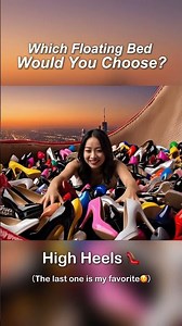 Which Floating Would You Choose 🛋️#asmr #oddlysatisfying #dream #bed #relax #aiasmr