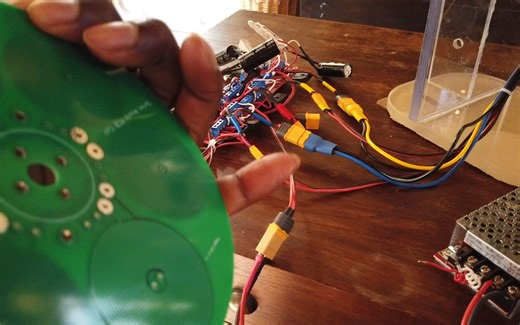 The World's First Super Thin Dual Axial Flux PCB Coil Motor Using John Bedini Ci