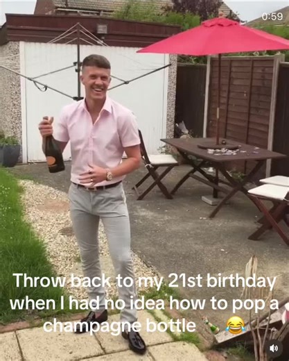 Mastering the Art of Popping Champagne Bottles - A Hilarious Throwback Moment