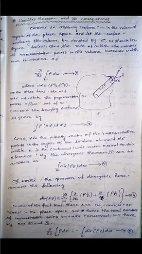 Liouville's Theorem and it's consequences. statistical Mechanics.Msc, Bsc physics