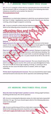 Med Surg Nursing Tips and Tricks for Success