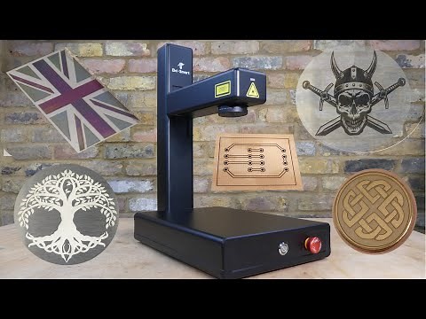 EM-Smart Nova 25W Fiber Laser - Review, Test & Tutorial (Metal engraving / cutting)