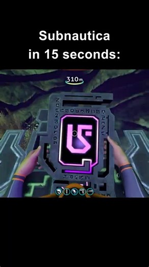 Entire Subnautica in 15 seconds #subnautica #gaming