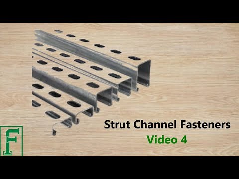 FortisClamp Strut Channel Basics Video #4. Strut Channel fasteners.