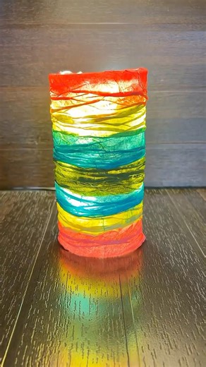 DIY Rainbow🌈 Lamp #shorts #viral #viralshorts #art #lamp #craft