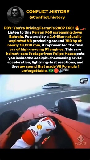 POV of Formula 1 car from 2009🏎️🔥. #history #america #monstertruck #shorts