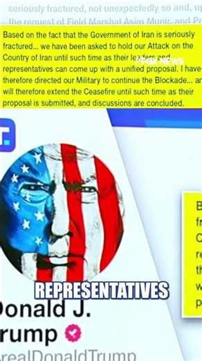 Trump EXTENDS ceasefire with Iran #shorts #us #news #iran #trump #ceasefire