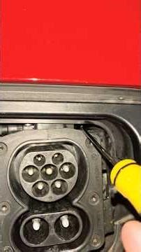 Fix stuck charging cable pin lock (CCS 2 & Type 2) after using the manual release on BMW I3s