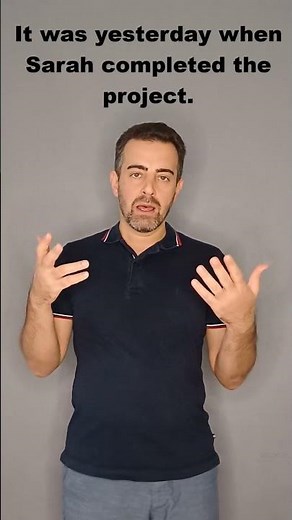 Using cleft Sentences