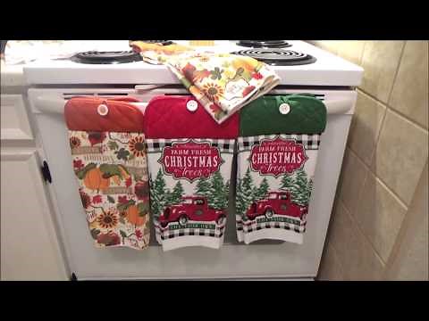Dollar Tree / General Hanging Towel DIY Red Truck and Thanksgiving