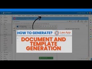 Document Generation in Law App | Automate Templates & Save Files Instantly