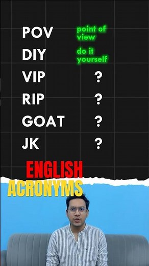 Do You Know These Short Forms? | Quick English Lesson