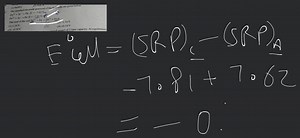 The standard electrode potential of the half cells are given be... | Filo